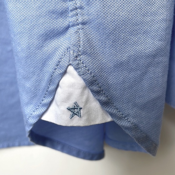 John Varvatos 17 32/33 Shirt Blue Men's Size Regular Fit Button Down - Picture 6 of 6